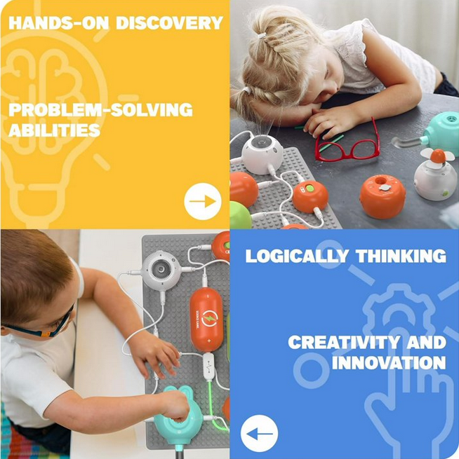 YCFUN Seducational Toys for Children 3-5, Kids Science Kits Stem Toys for Boys Girls 3-6 Years