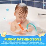 YCFUN Pool Diving Toys, Underwater Swimming Pool Toys for Kids Ages 4-8, Training Pool Diving Rings, and Diving Sticks Gift Set