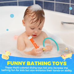 YCFUN Pool Diving Toys, Underwater Swimming Pool Toys for Kids Ages 4-8, Training Pool Diving Rings, and Diving Sticks Gift Set