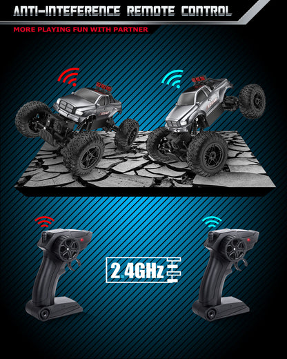 YCFUN TC141 Toy Grade 1:14 Scale Remote Control Car, All Terrains Electric Toy Off Road RC Truck