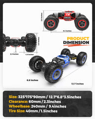 YCFUN Remote Control Trucks, 4W RC Cars Crawler All Terrain RC Transform Vehicle Gifts for Boys Kids